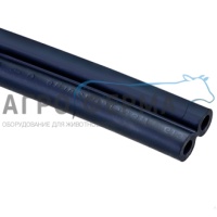 Шланг вакуумный двойной резиновый 7х3 черный, 2.5м, РОССИЯ