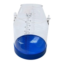 Ведро доильное, пластиковое, 32л, прозрачное с мерной шкалой, КИТАЙ