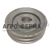 Шкив электродвигателя, алюминиевый, к установке GPV1500, d.28мм (М125 2А), ИТАЛИЯ