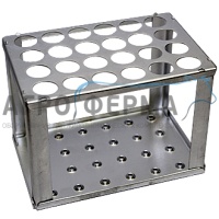 Штатив для бутирометров металлический на 24 гнезда, РОССИЯ