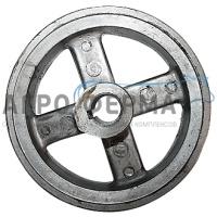 Шкив электродвигателя, алюминиевый, УВА 00.056, БЕЛАРУСЬ