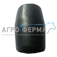 Муфта резиновая, Ø 40 мм, (с внутренним бортиком), РОССИЯ