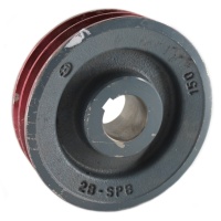 Шкив электродвигателя, чугунный, к установке GPV3300, d.38мм (М150 2В), ИТАЛИЯ