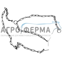 Цепь привязи, 6мм, 3-х концевая, БЕЛАРУСЬ