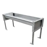 Автопоилка групповая, нержавеющая, сливная, 1м, 70л, БЕЛАРУСЬ