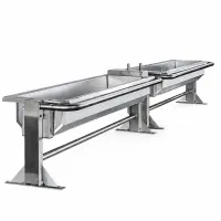 Автопоилка групповая, нержавеющая, опрокидывающаяся, 3,7м, INOX, БЕЛАРУСЬ