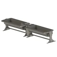 Автопоилка групповая, нержавеющая, опрокидывающаяся, 3,7м, INOX, БЕЛАРУСЬ