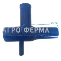 Тройник пластмассовый, от секции к колбе, АДМ 50.002, РОССИЯ
