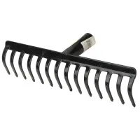 Грабли прямые стальные 14 зубьев, без черенка, БЕЛАРУСЬ