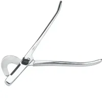 Щипцы для кастрации, изогнутые, 19см, ГЕРМАНИЯ