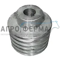 Шкив электродвигателя, чугунный, четырехручейковый, ТСН.00.143 , РОССИЯ