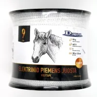 Лента ограждения электроизгороди, 200м*20мм, белая