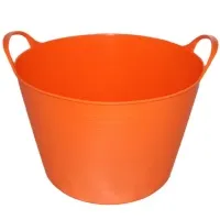 Ведро гибкое с ушками, пластиковое, 14л, Оранжевое