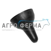 Соска резиновая, Ø90 мм, черная, для молокопоилки