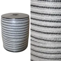 Лента ограждения электроизгороди, 200м*15мм, 4*0,18мм, белая