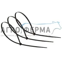Стяжка кабельная 4,8х200, черная (упак.100 шт), РОССИЯ