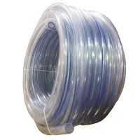 Шланг молочный ПВХ 16х5 морозостойкий , прозрачный с полосой, РОССИЯ