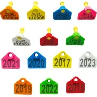 Бирка ушная, 30х35мм, двойная, под щипцы, с надписью, малая, РОССИЯ