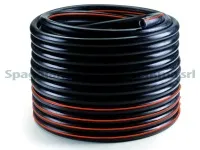 Шланг молочный резиновый 22х36 черный, с оранжевыми полосками, Spaggiari, ИТАЛИЯ