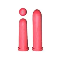 Соска резиновая, 100 мм, красная, крестовый разрез