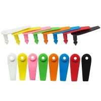 Бирка ушная, 50х15мм, двойная, под щипцы, пустая, "Лепесток", РОССИЯ