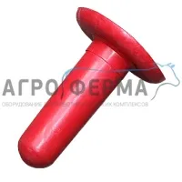 Соска резиновая, красная, бутылки для выпойки телят (арт М-3348)