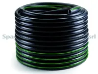 Шланг молочный резиновый 16х6 черный с полосой, Spaggiari, ИТАЛИЯ