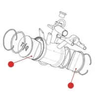 Крышка боковая пластиковая коллектора T4Q, PANAzoo, ИТАЛИЯ