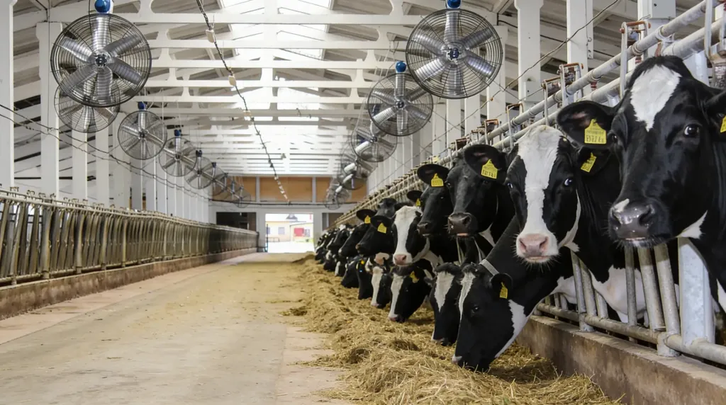 Вентиляторы в коровнике Вентиляторы в коровнике